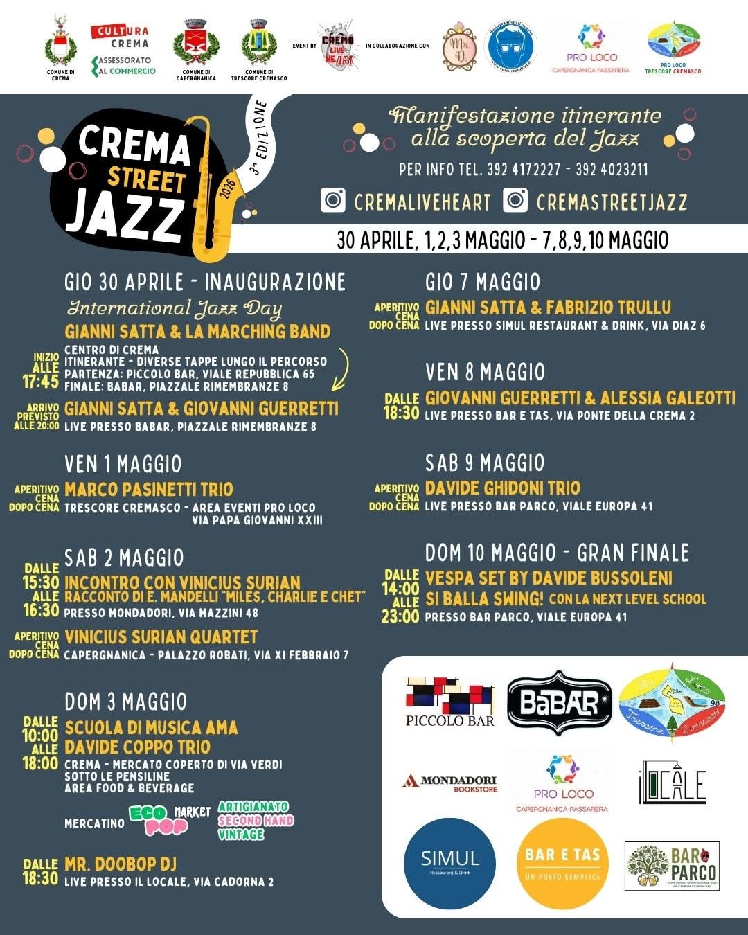 Festival: CREMA STREET JAZZ
