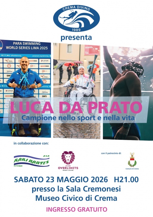 Incontro – LUCA DA PRATO campione nello sport e nella vita