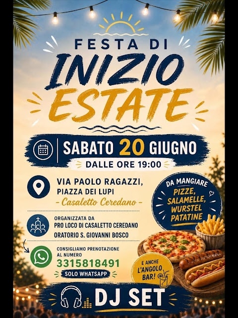 FESTA DI INIZIO ESTATE
