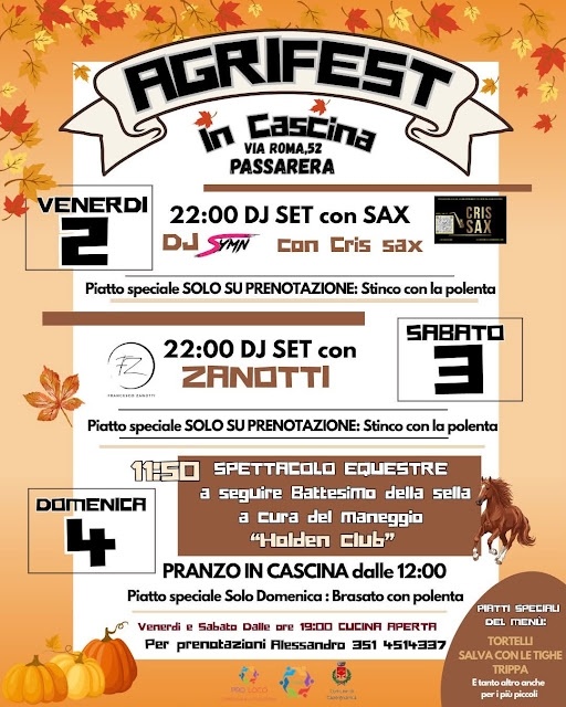 AGRIFEST  IN CASCINA